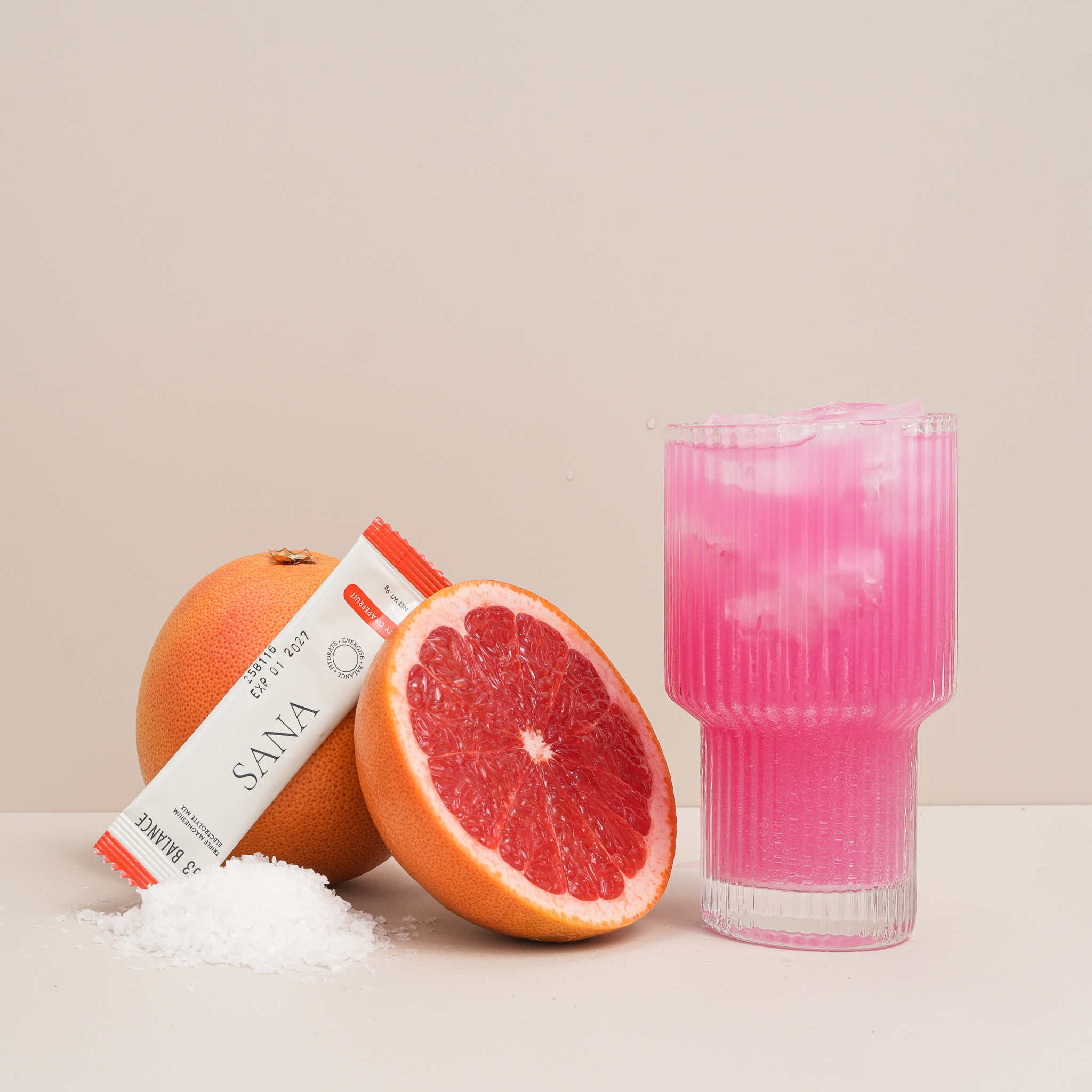 SANRAE (Formerly SANA) Mag3 Balance Triple Magnesium Electrolyte Mix | Salty Grapefruit (30 x 9g sachets)