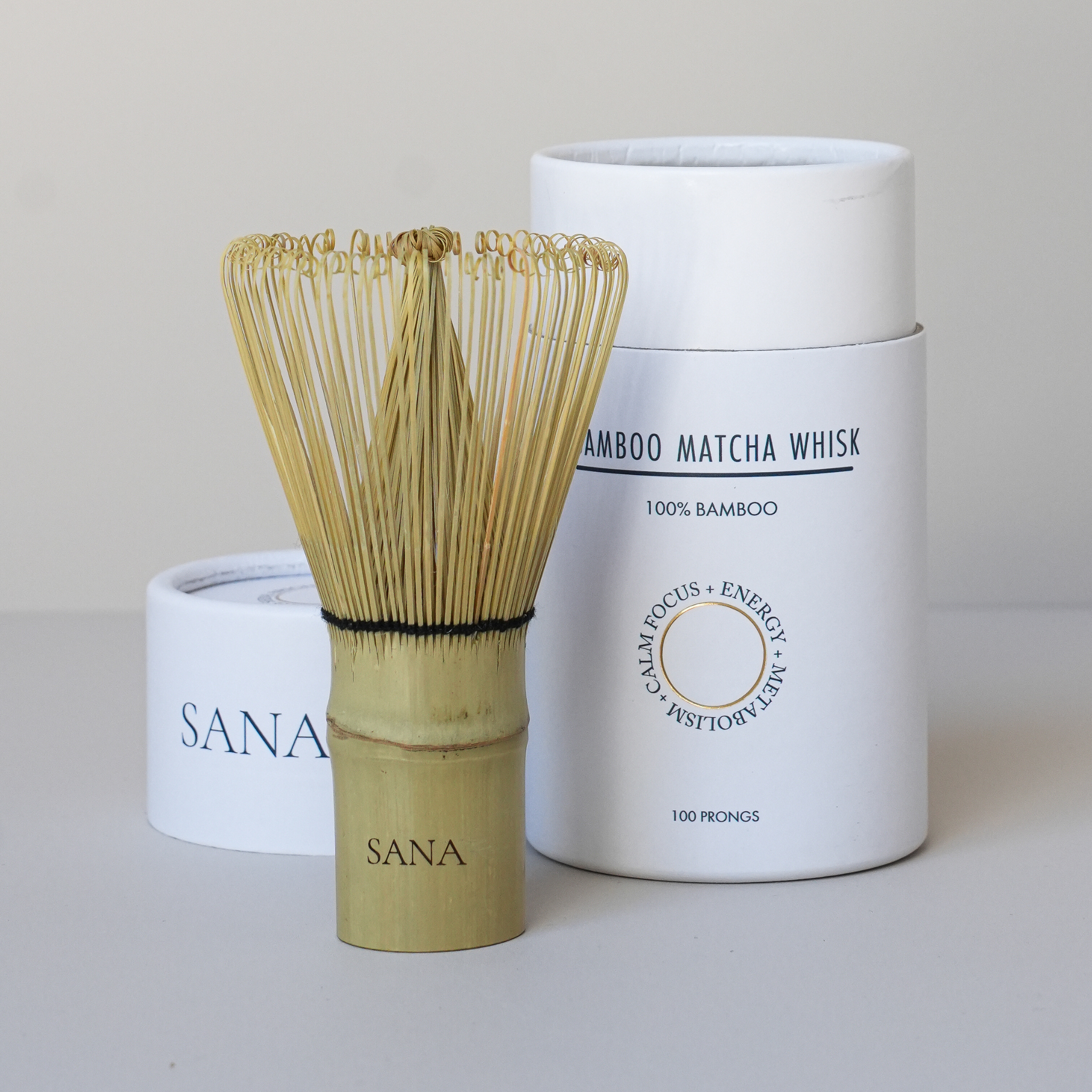SANA Organic Matcha + Bamboo Matcha Whisk Set