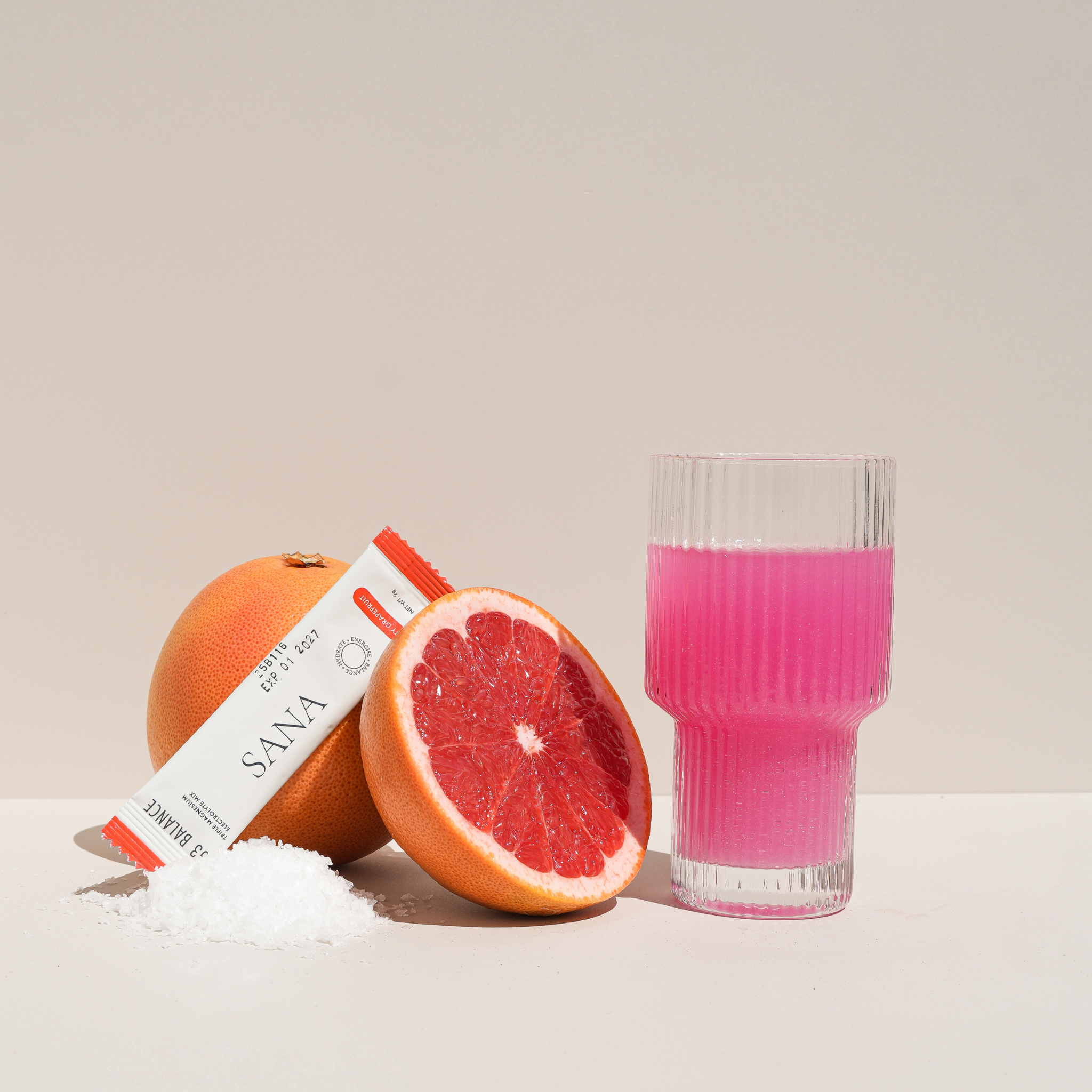 SANRAE (Formerly SANA) Mag3 Balance Triple Magnesium Electrolyte Mix | Salty Grapefruit (30 x 9g sachets)