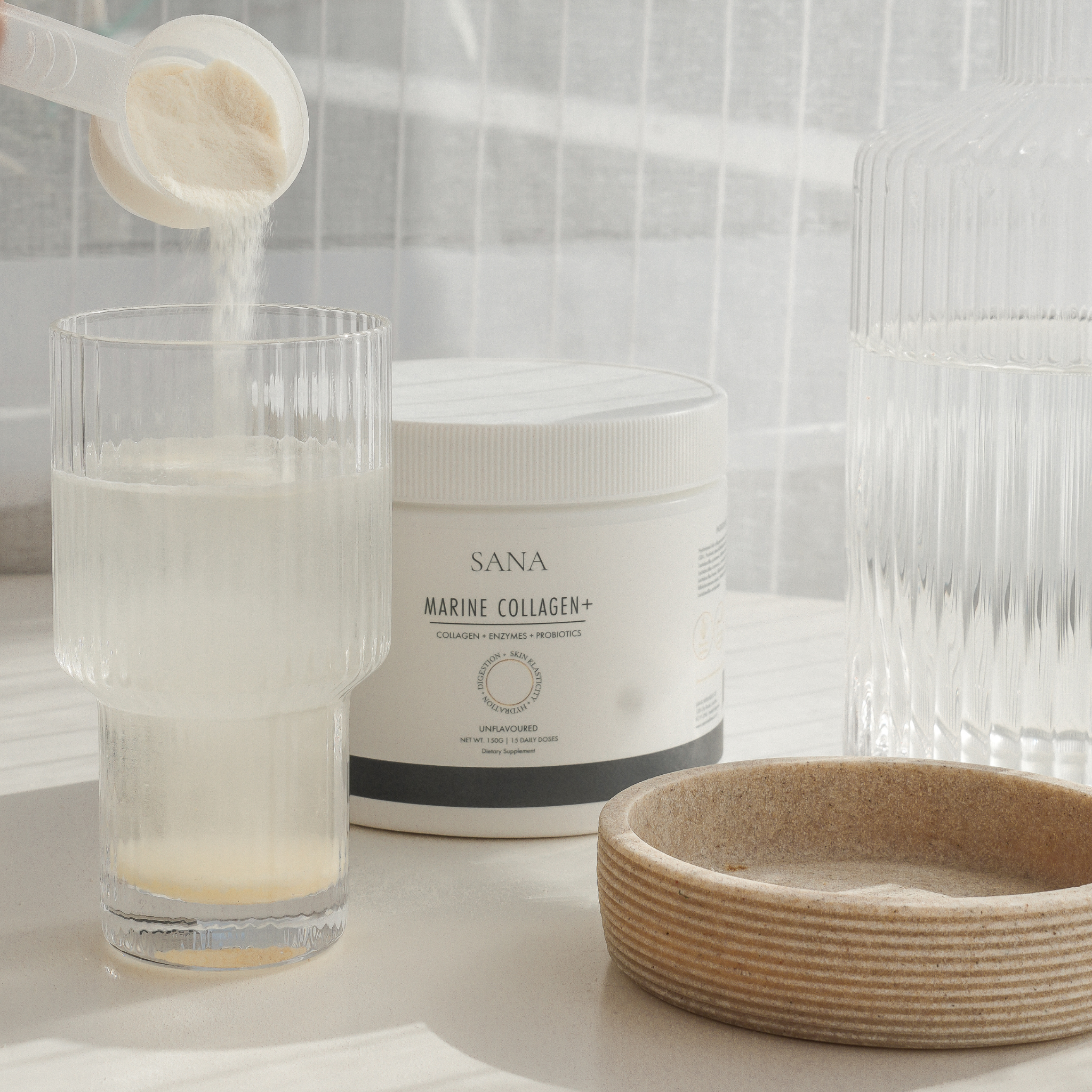 SANRAE (Formerly SANA) Marine Collagen+ with Probiotics & Digestive Enzymes