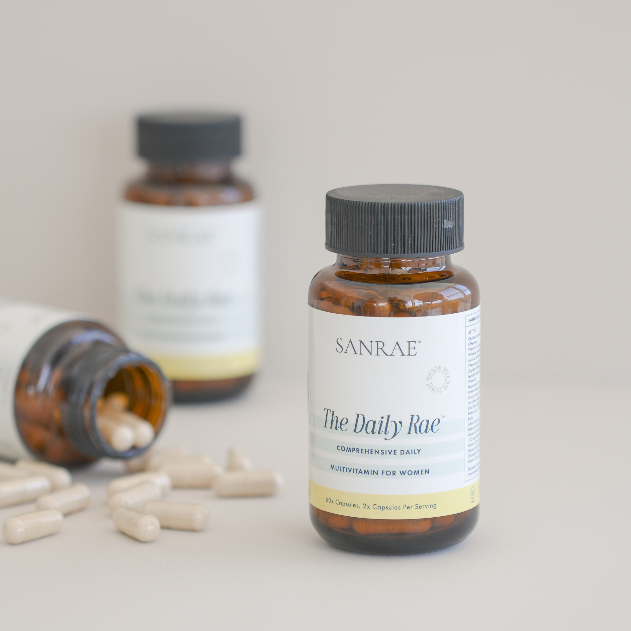 SANRAE The Daily Rae™ - Comprehensive Daily Multivitamin for Women (60 Capsules - 30 Servings)