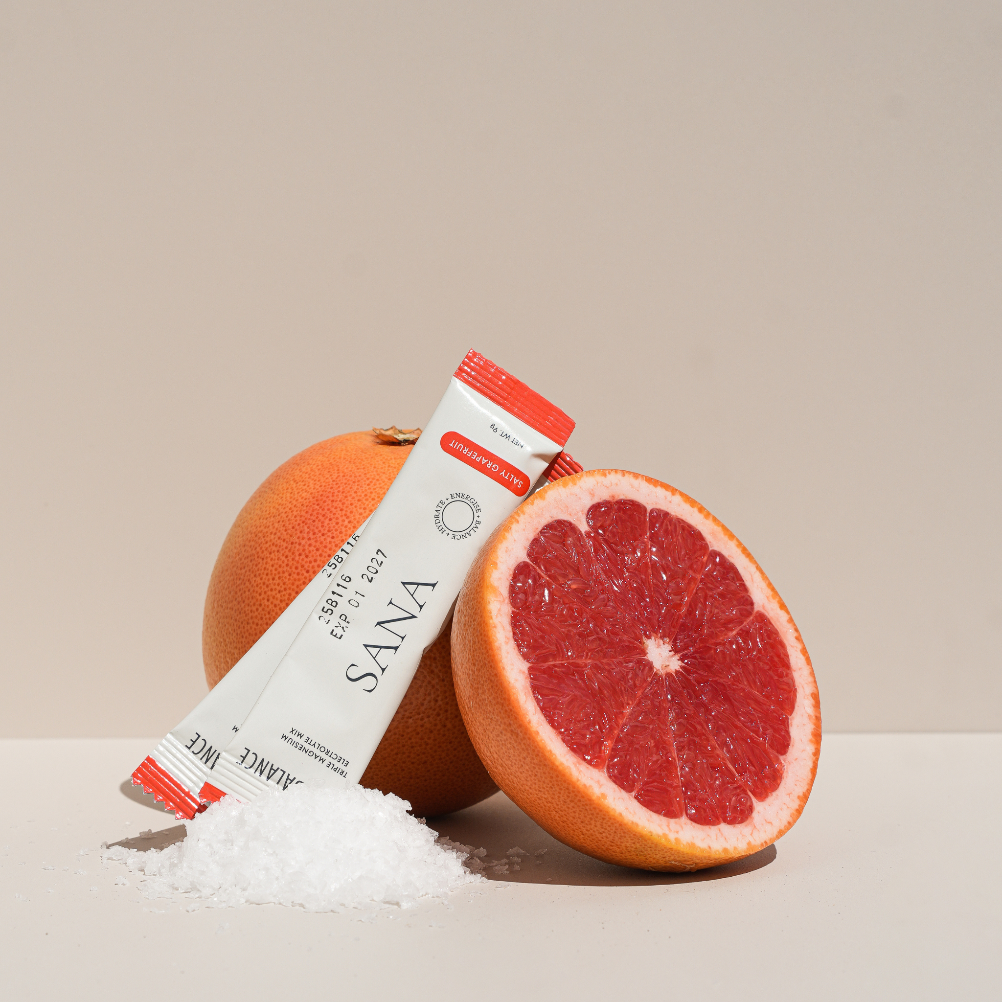 SANRAE (Formerly SANA) Mag3 Balance Triple Magnesium Electrolyte Mix | Salty Grapefruit (30 x 9g sachets)