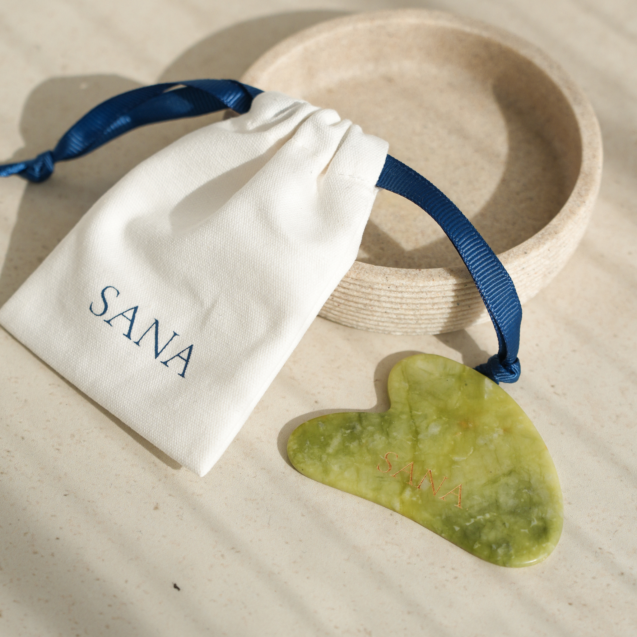 SANRAE Jade Gua Sha Beauty Tool
