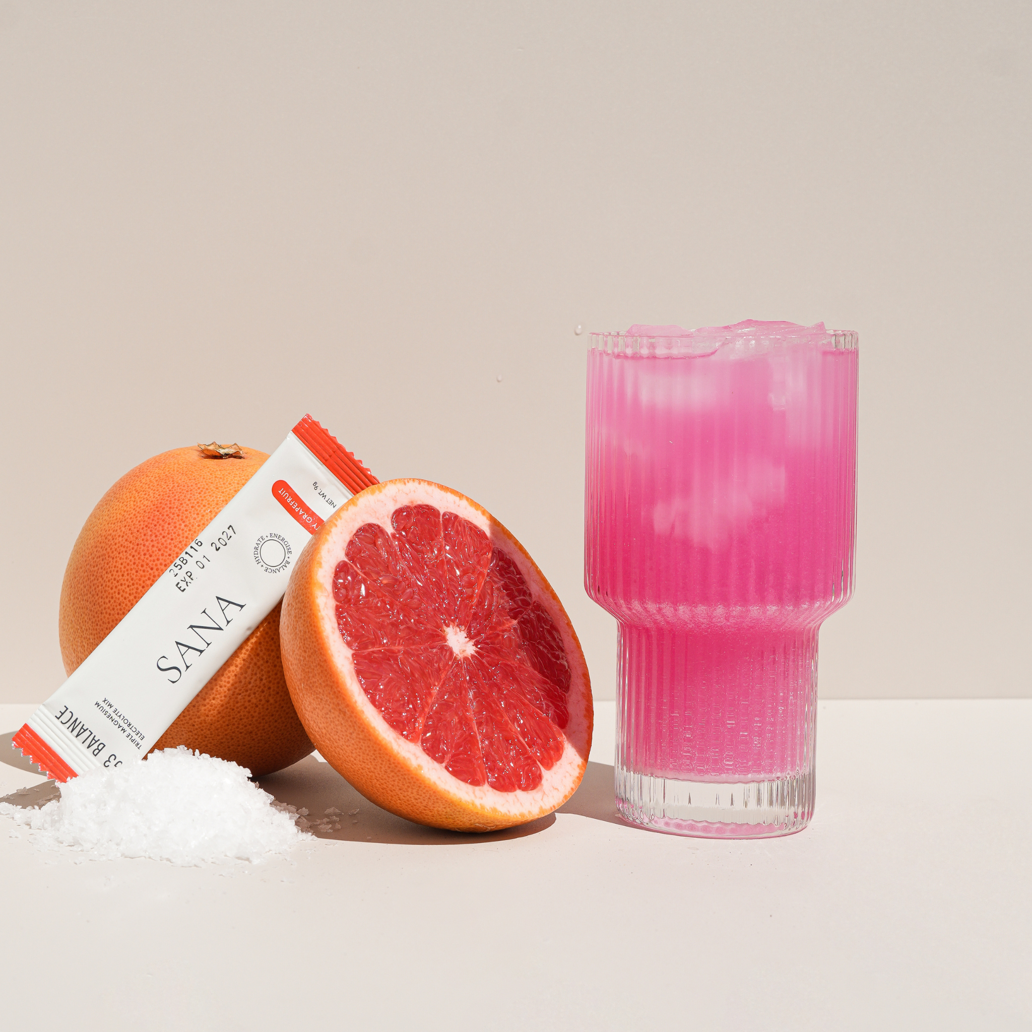 SANRAE (Formerly SANA) Mag3 Balance Triple Magnesium Electrolyte Mix | Salty Grapefruit (30 x 9g sachets)