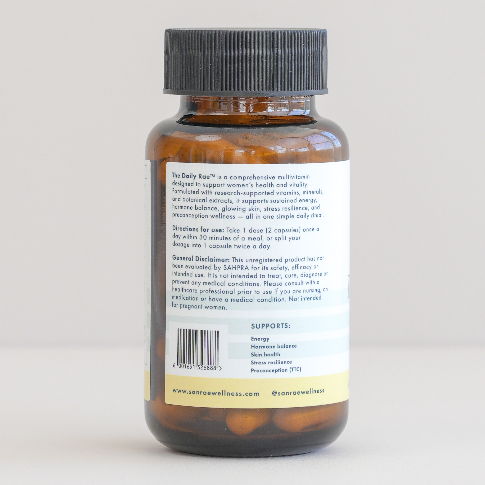 SANRAE The Daily Rae™ - Comprehensive Daily Multivitamin for Women (60 Capsules - 30 Servings)
