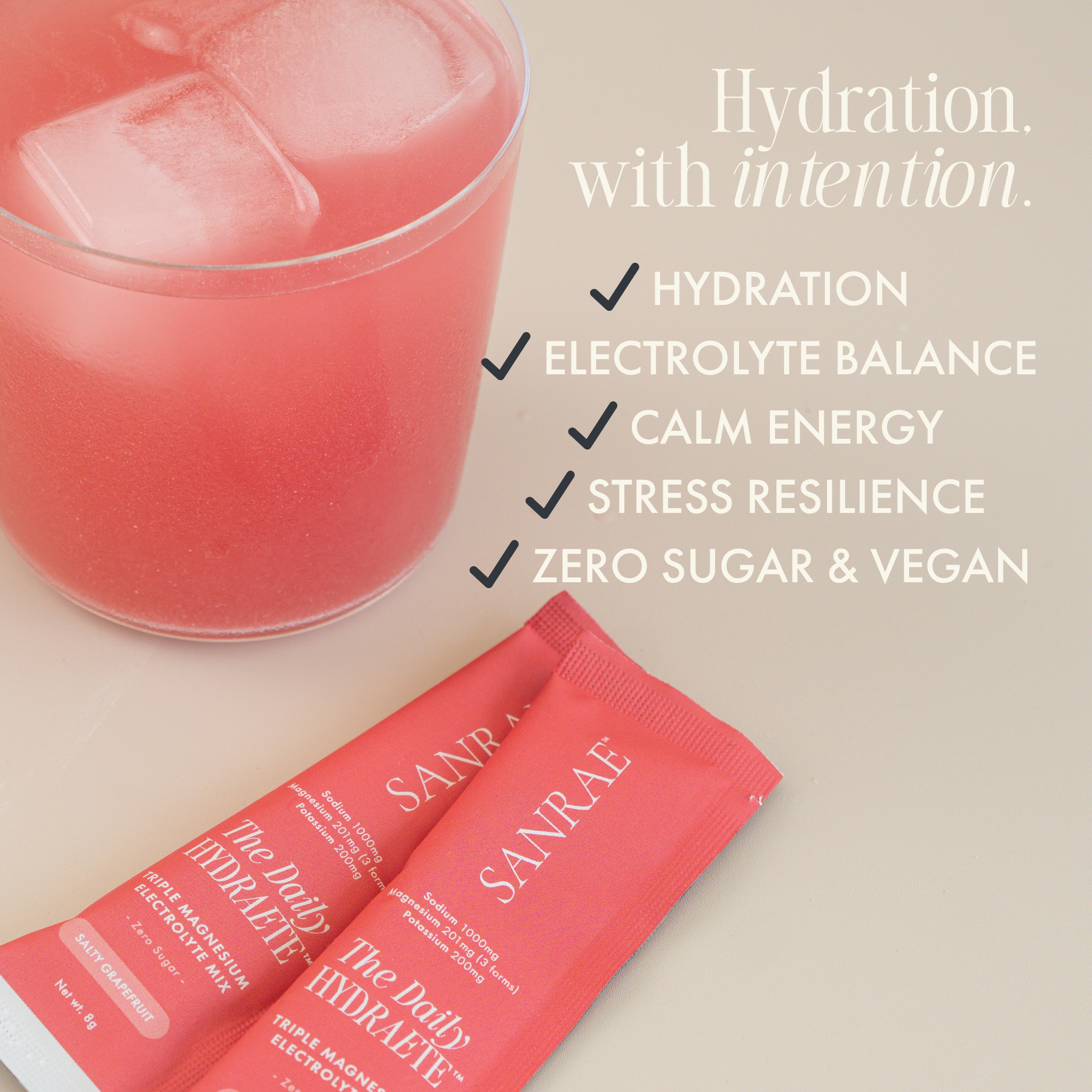 SANRAE™ The Daily Hydraete™ Electrolytes - Salty Grapefruit