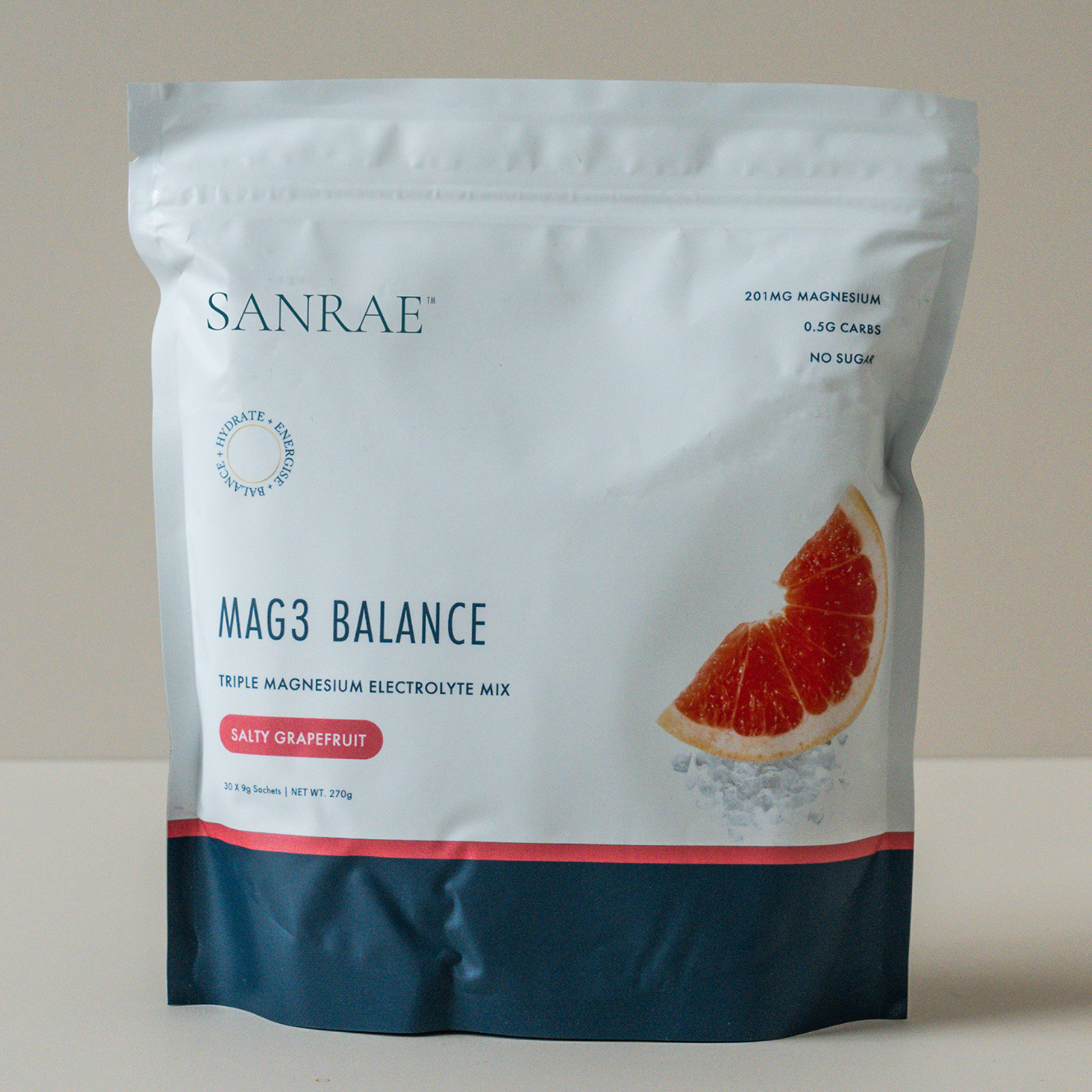 SANRAE Mag3 – Triple Magnesium Electrolytes (Salty Grapefruit)