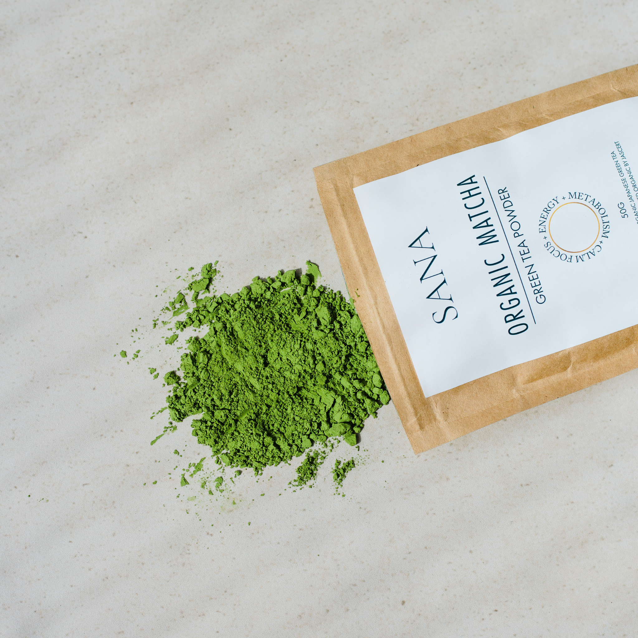 SANRAE (Formerly SANA) Premium Organic Matcha Green Tea Powder (50g)